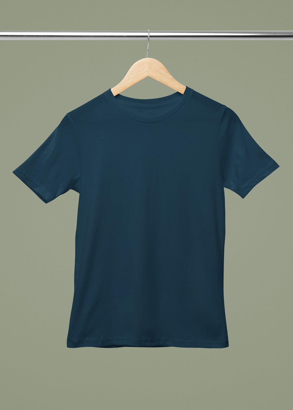 T-Shirt Vierge Bleu Petrole