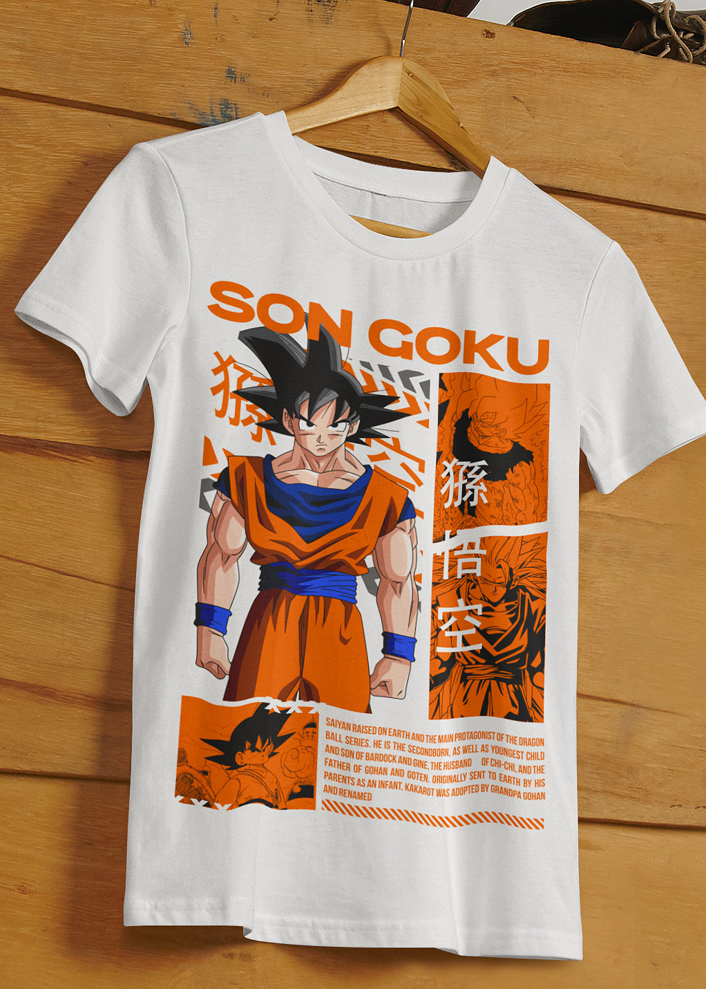 GOKU TEXT ORANGE