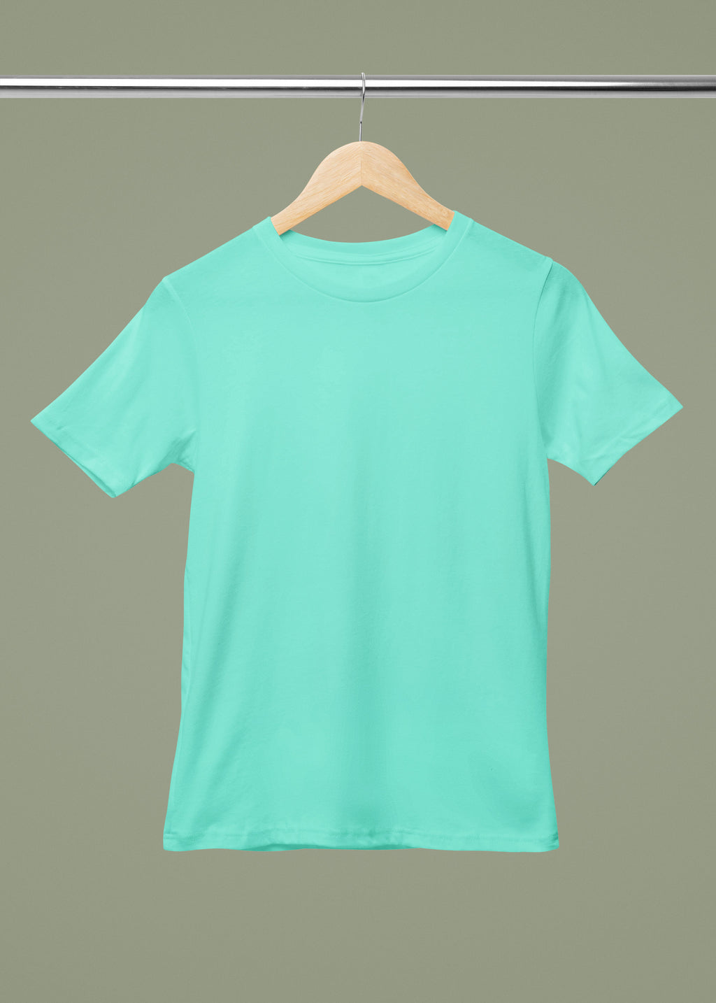 T-Shirt Vierge Vert Eau